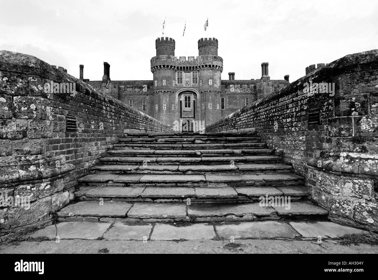 Il Castello di Herstmonceux vicino a Hailsham. East Sussex, Regno Unito Foto Stock