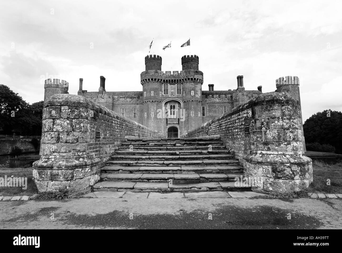 Il Castello di Herstmonceux vicino a Hailsham. East Sussex, Regno Unito Foto Stock