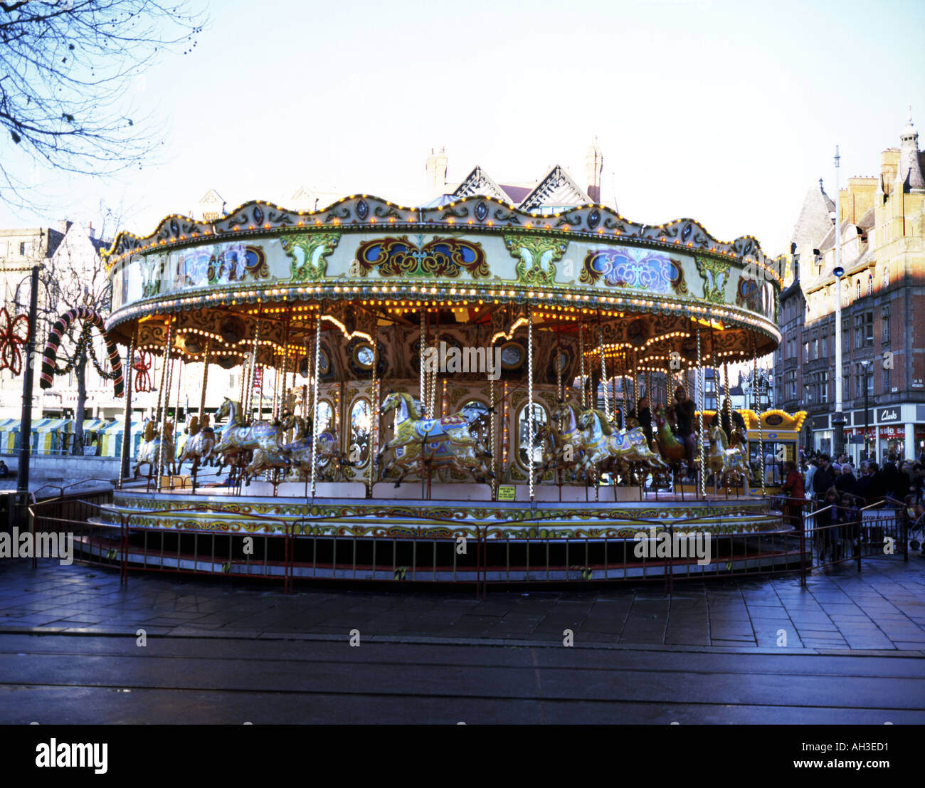 Fiera cavalli al galoppo Foto Stock