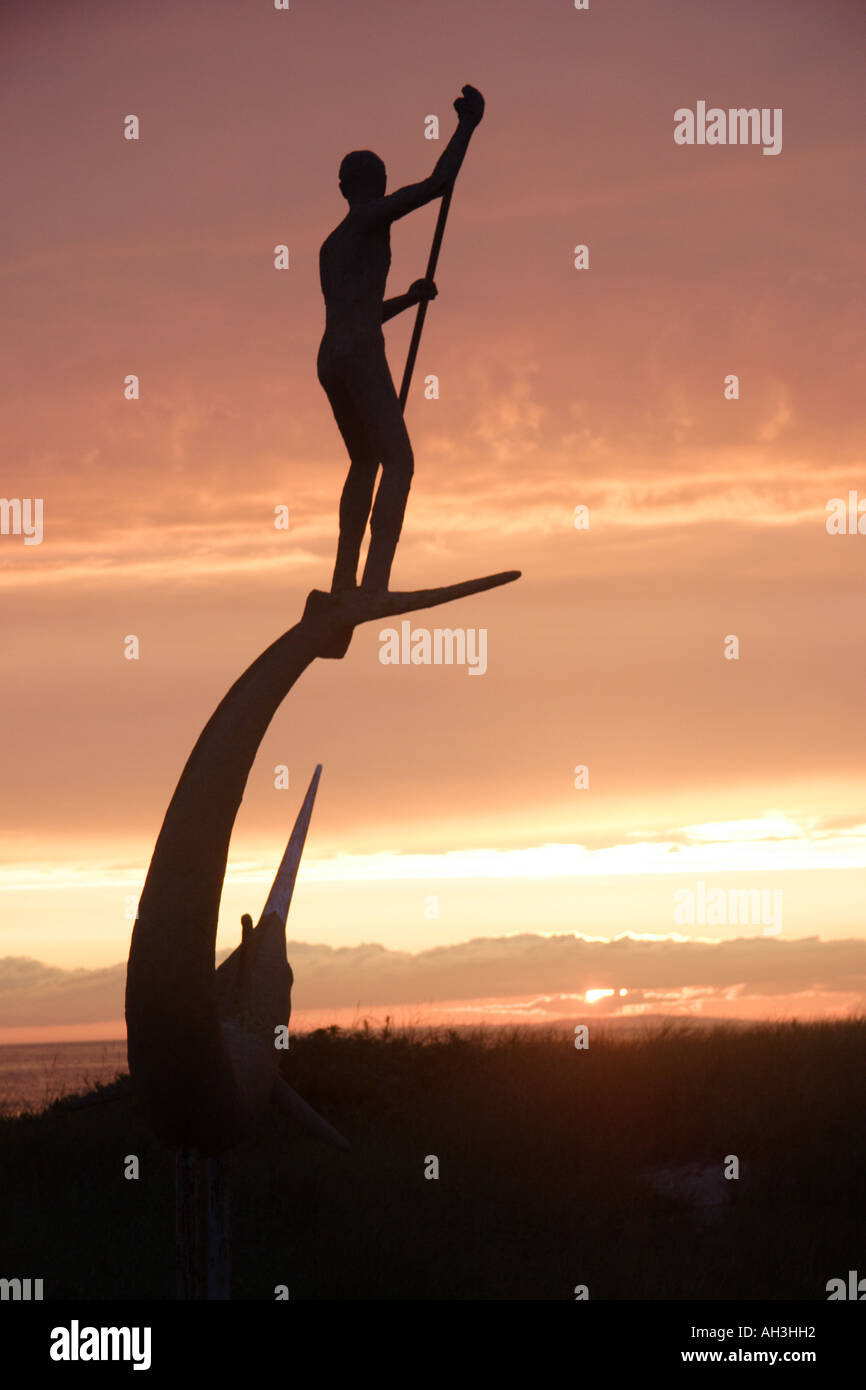 La pesca memorial a Menemsha Marthas Vigneto di Martha's Vineyard Foto Stock