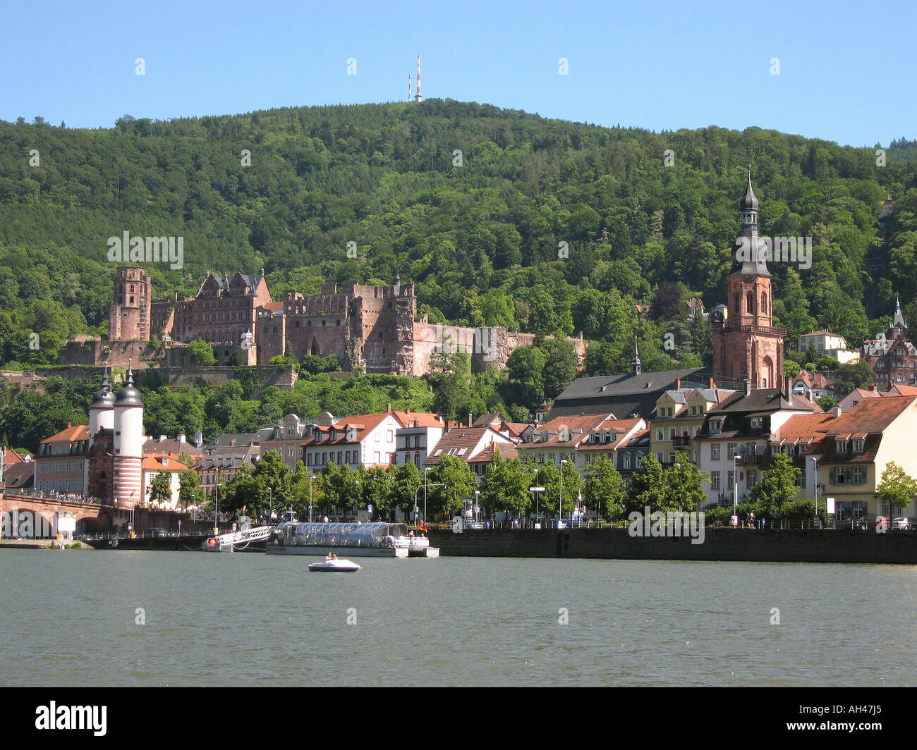 Castello di Heidelberg Heidelberger Schloss Foto Stock