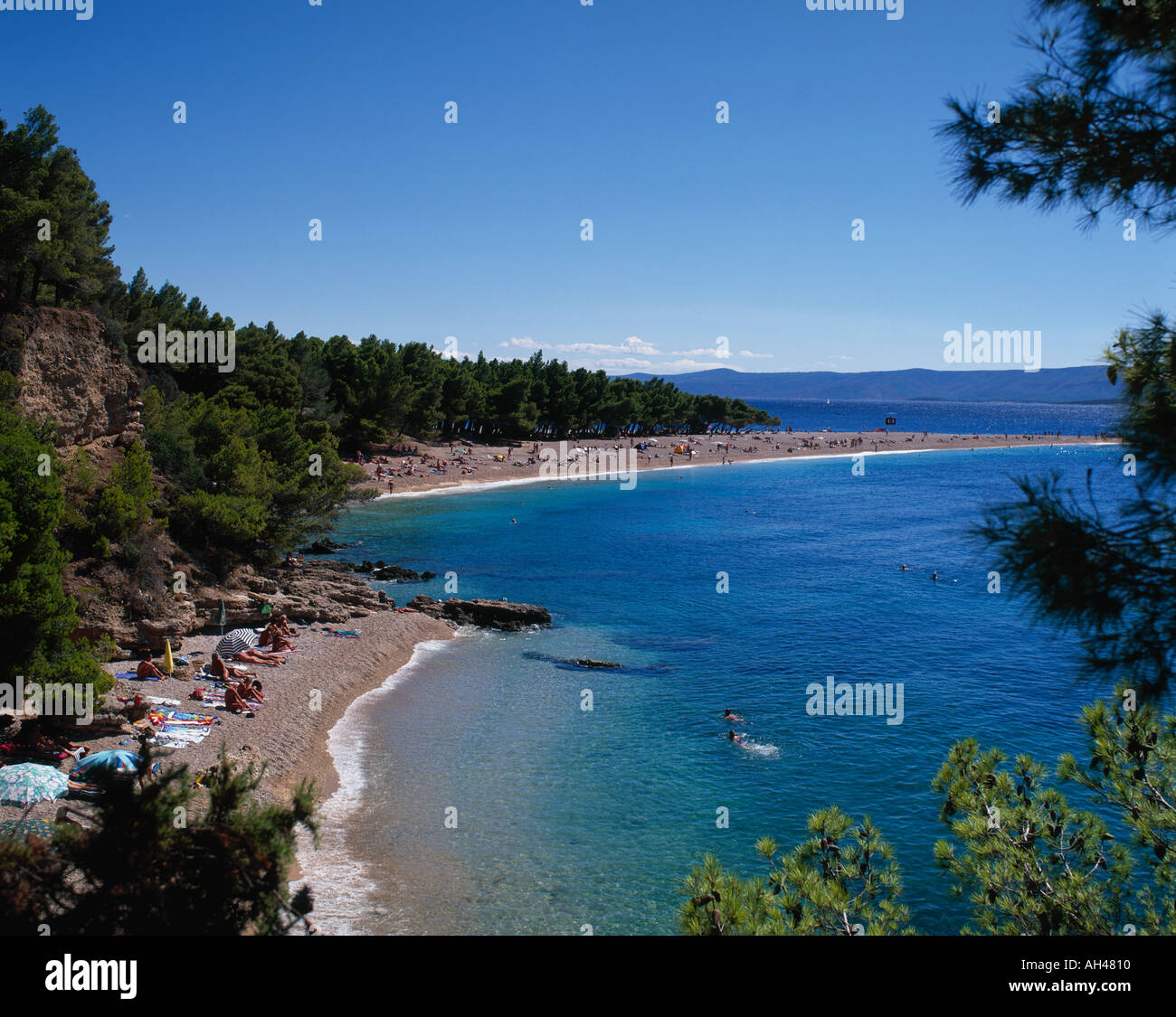 Golden Cape Beach Bol Isola di Brac Croazia Foto Stock