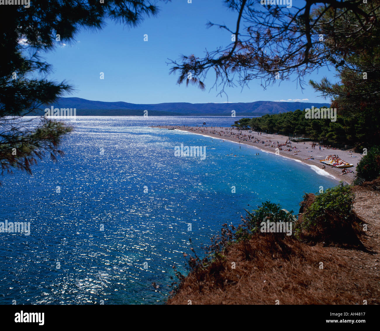 Golden Cape Beach Bol Isola di Brac Croazia Foto Stock