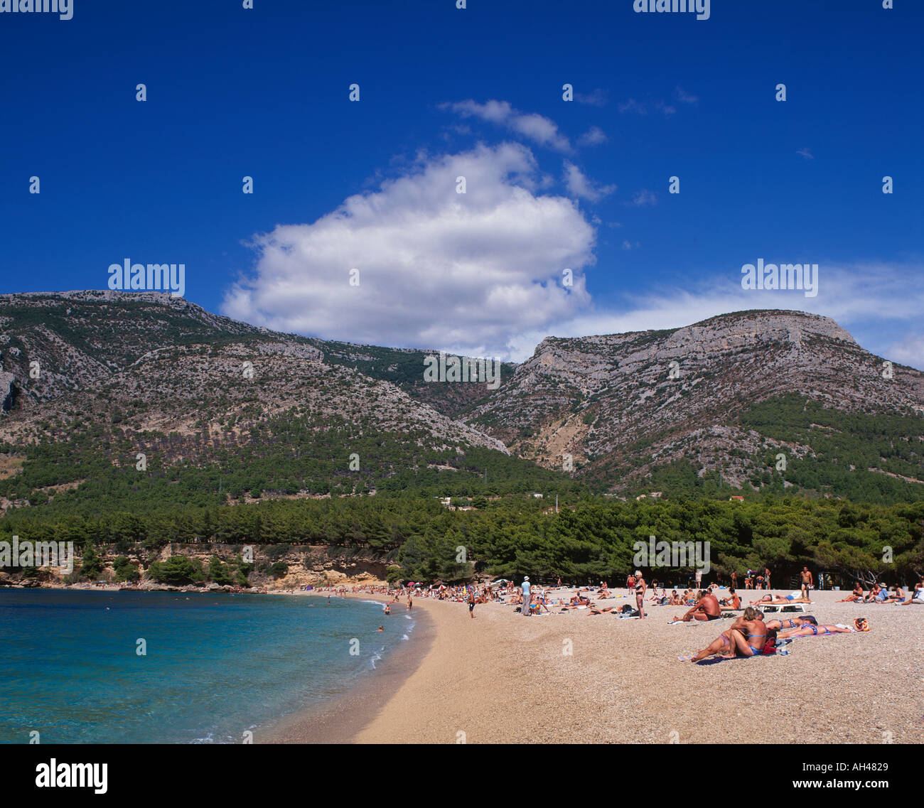Golden Cape Beach Bol Isola di Brac Croazia Foto Stock