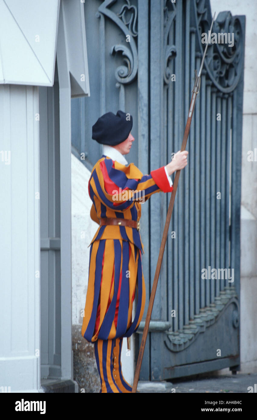 Della Guardia Svizzera in Vaticano Foto Stock