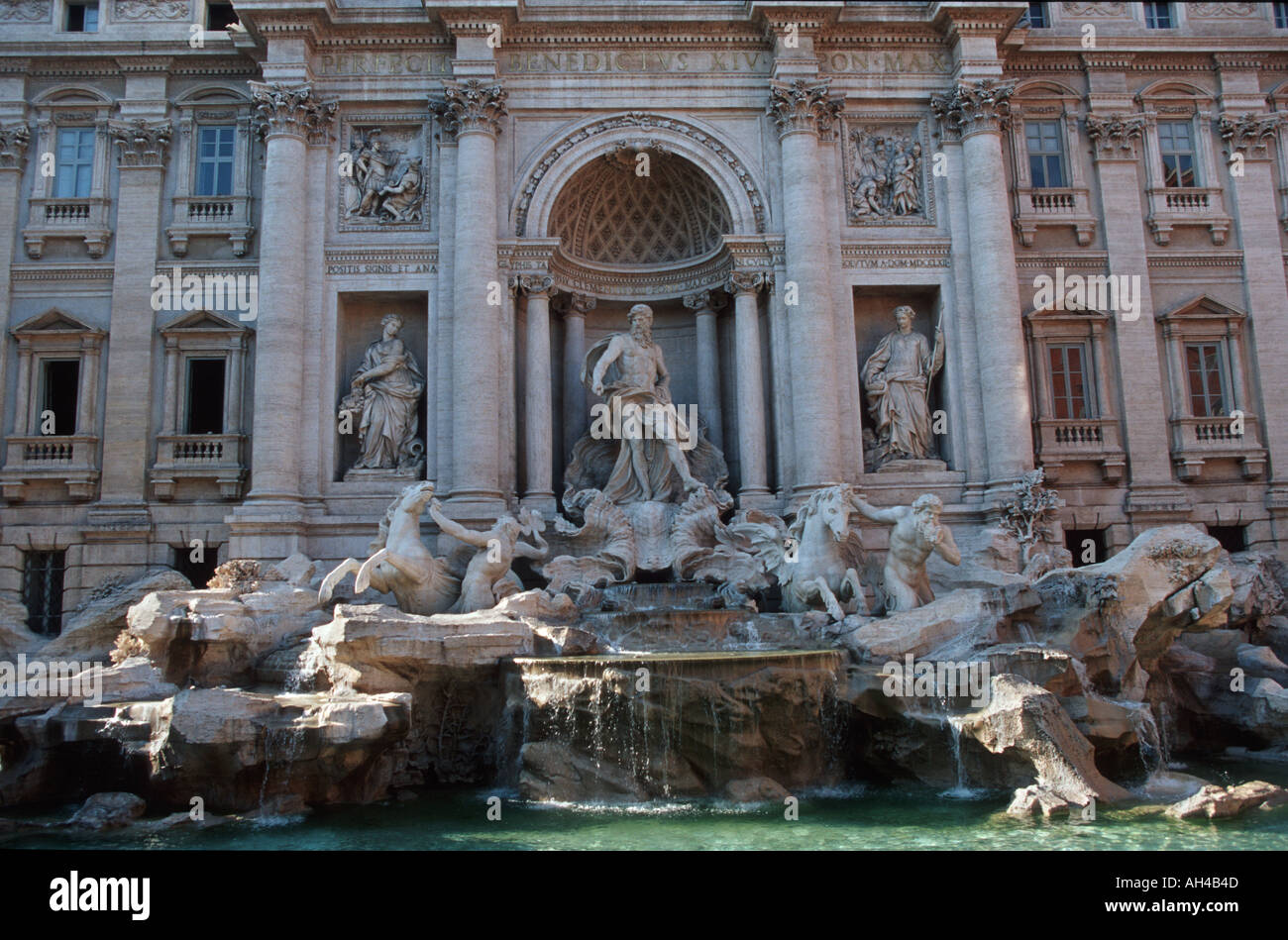 Fontana di Trevi Roma Foto Stock