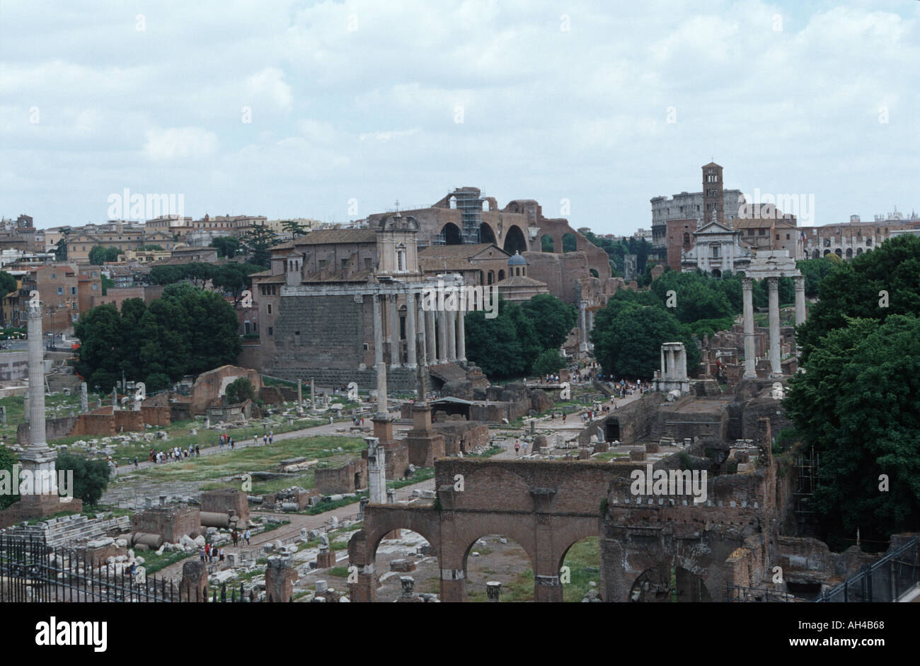 Reliquie di Roma antica nel Forum Foto Stock