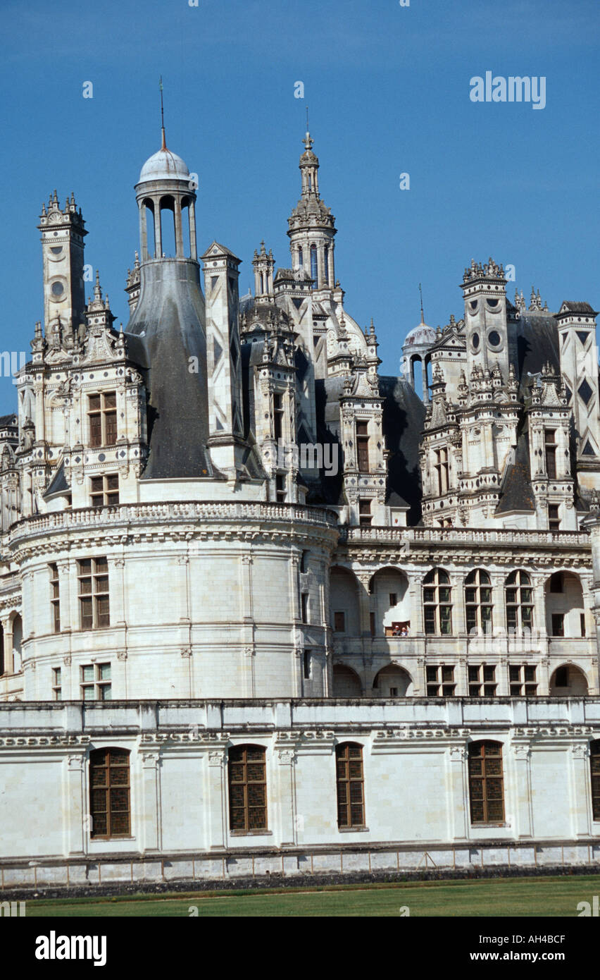 Chateau de Chambord Francia Foto Stock