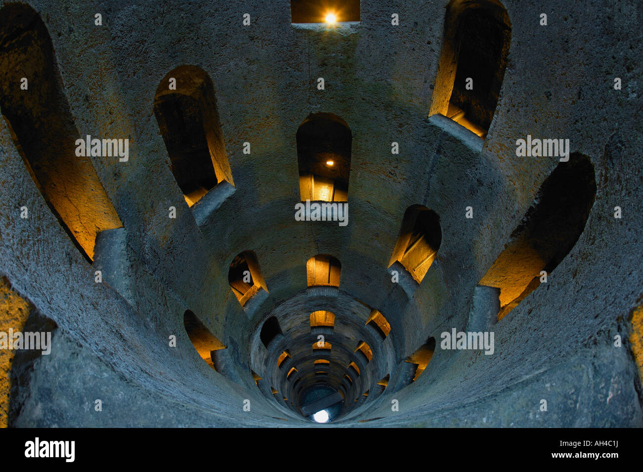 San Patrizio&#8217;s ben, Orvieto, Umbria Italia Foto Stock