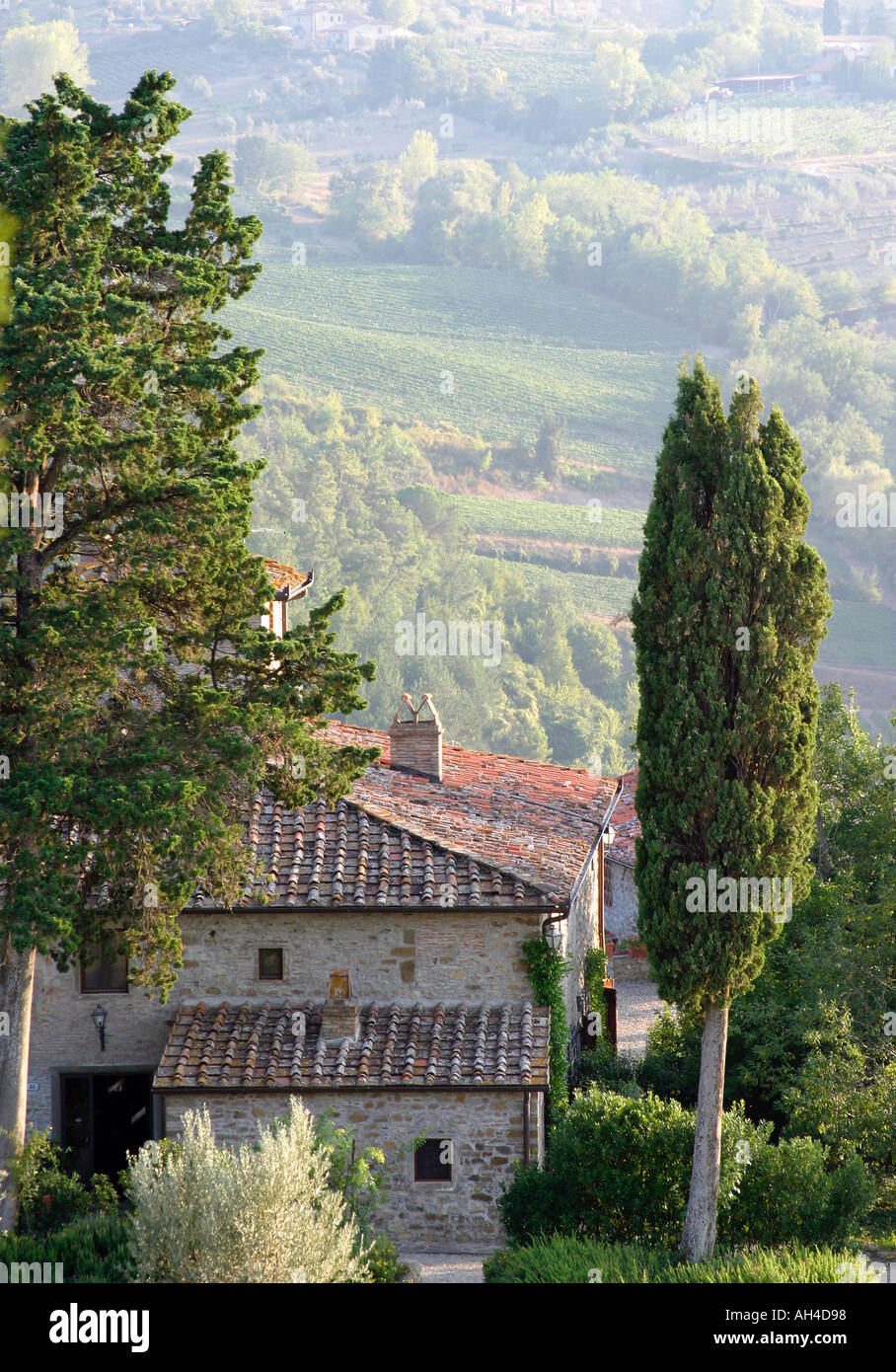 Agriturismo a Villa Vignamaggio Greve in Chianti Italia Foto Stock