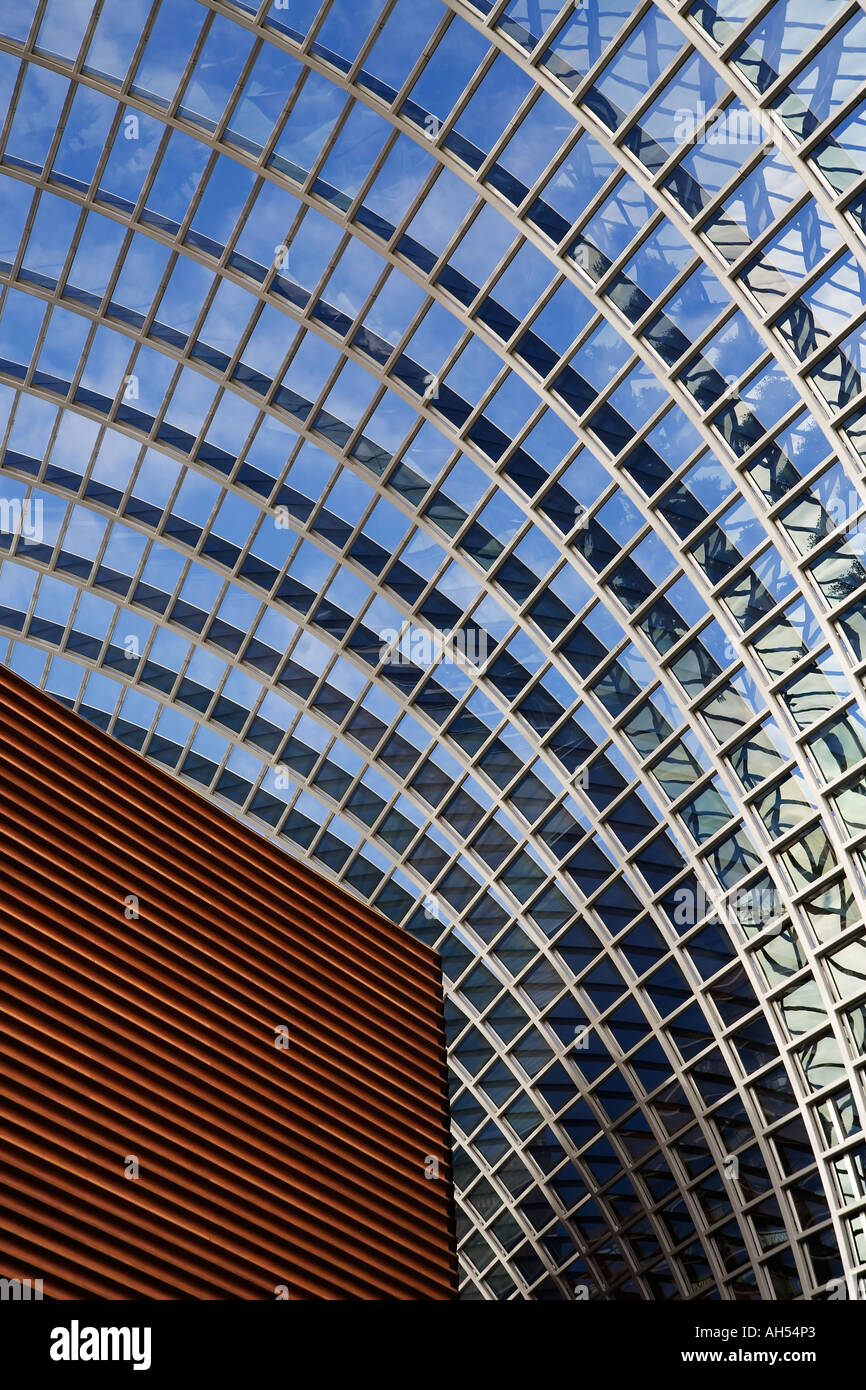 Il soffitto di vetro del Kimmel Center for the Performing Arts di Philadelphia in Pennsylvania Foto Stock