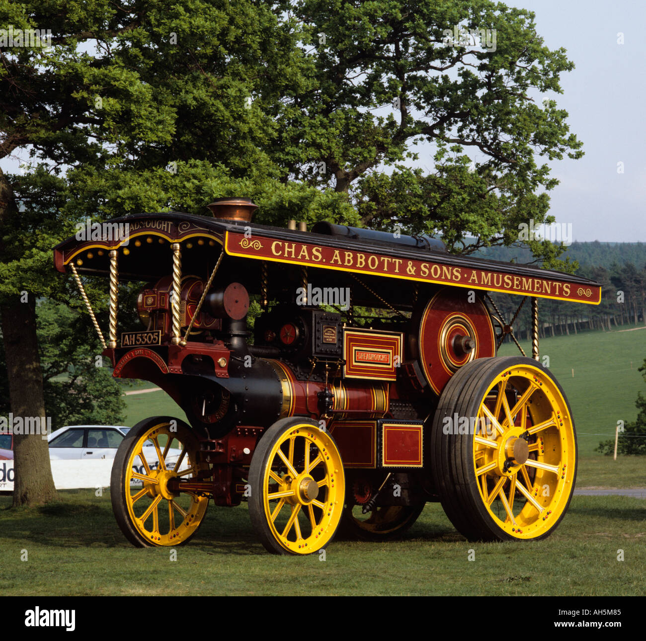 Cheshire Stockport Disley Lyme Park motore trazione Foto Stock