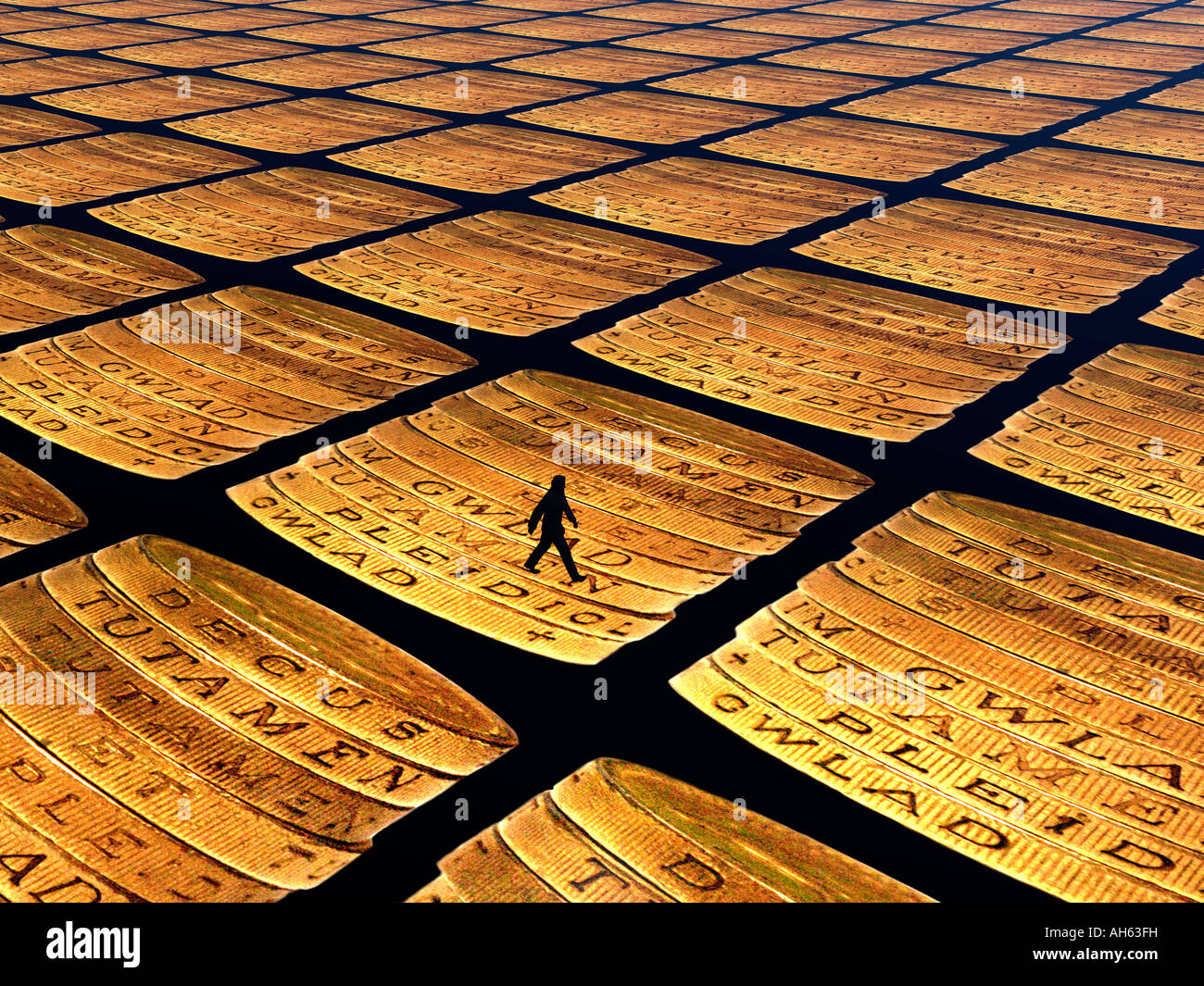 Mondo finanziario. Foto Stock