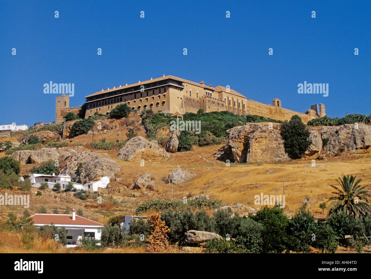 Alzacazar del rey don Pedro Parador Nacional de turismo locanda nazionale del turismo carmona Siviglia Andalusia Spagna Foto Stock