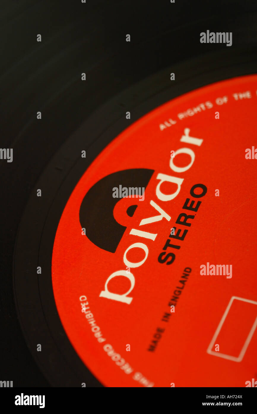 Critica Polydor music record label album LP Foto Stock