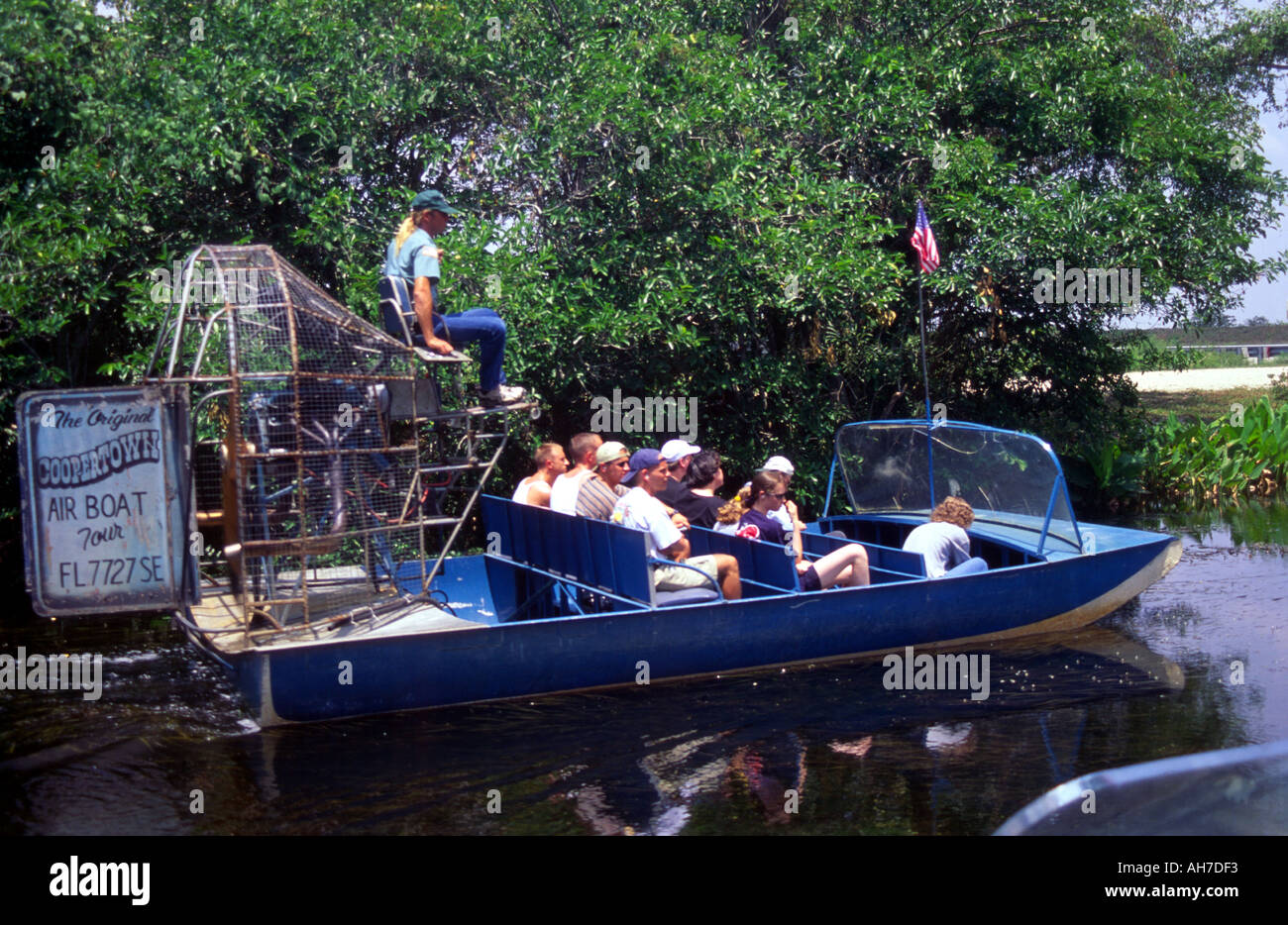 Airboat Coopertown Everglades Florida USA Foto Stock