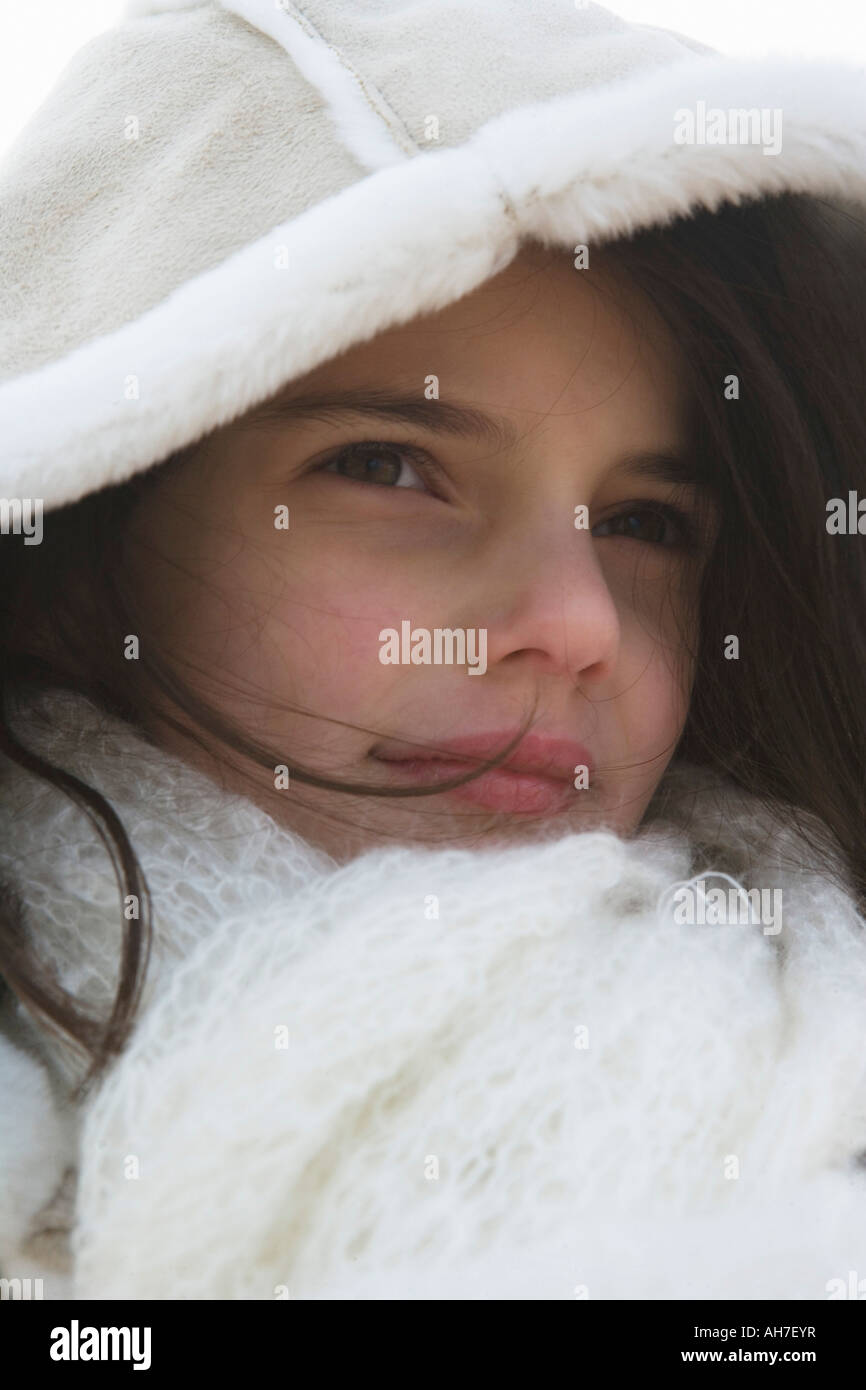 Close-up di una ragazza Foto Stock