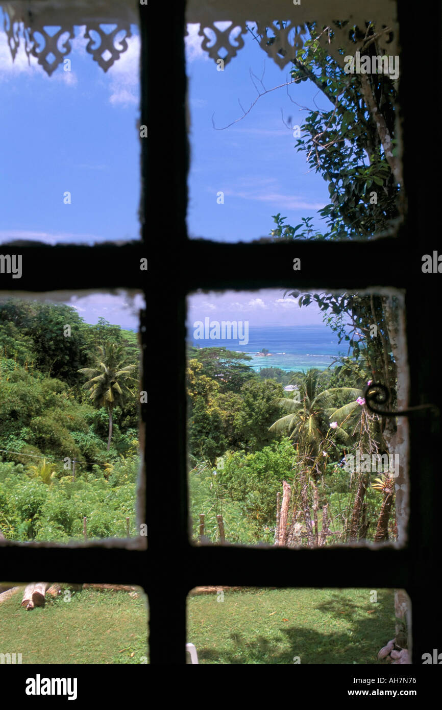 Les Jardins du Roy King s giardini La Misere Isola di Mahe Seychelles Oceano Indiano Africa Foto Stock