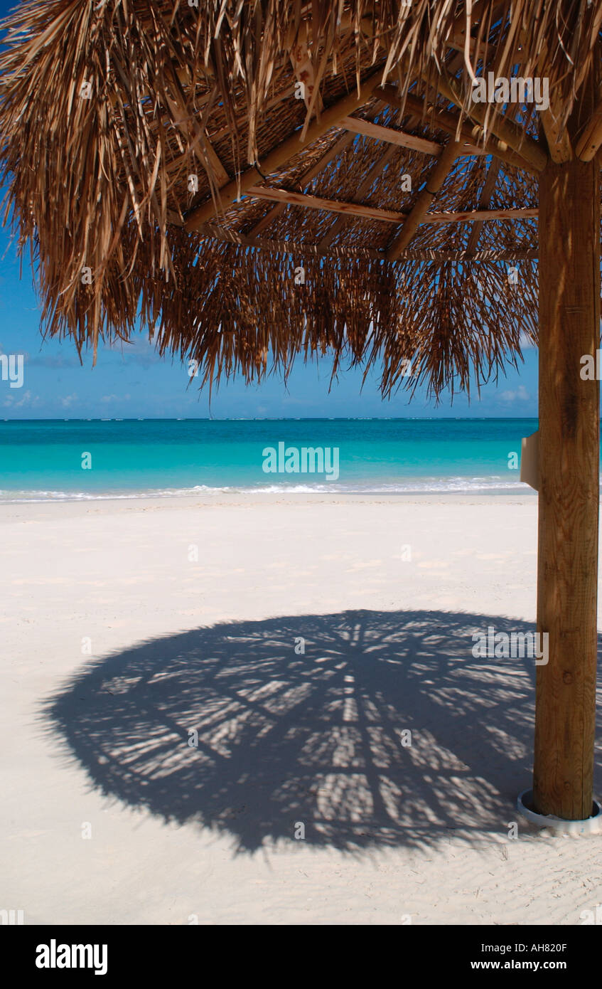 Cabine sulla spiaggia, al Sands Resort Provo Providenciales Foto Stock