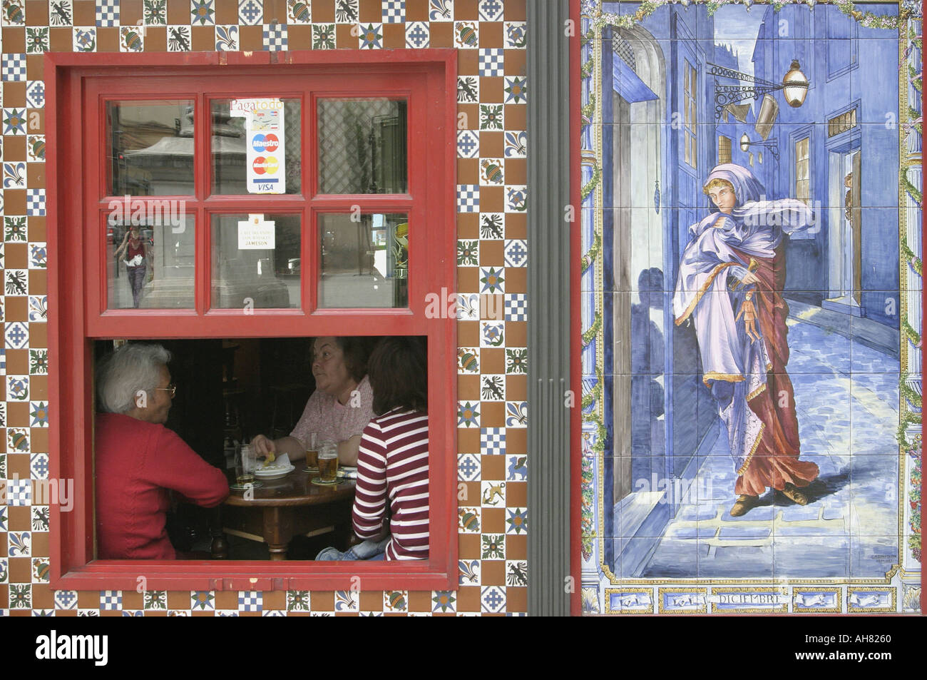 Madrid Spagna Bar scena Foto Stock