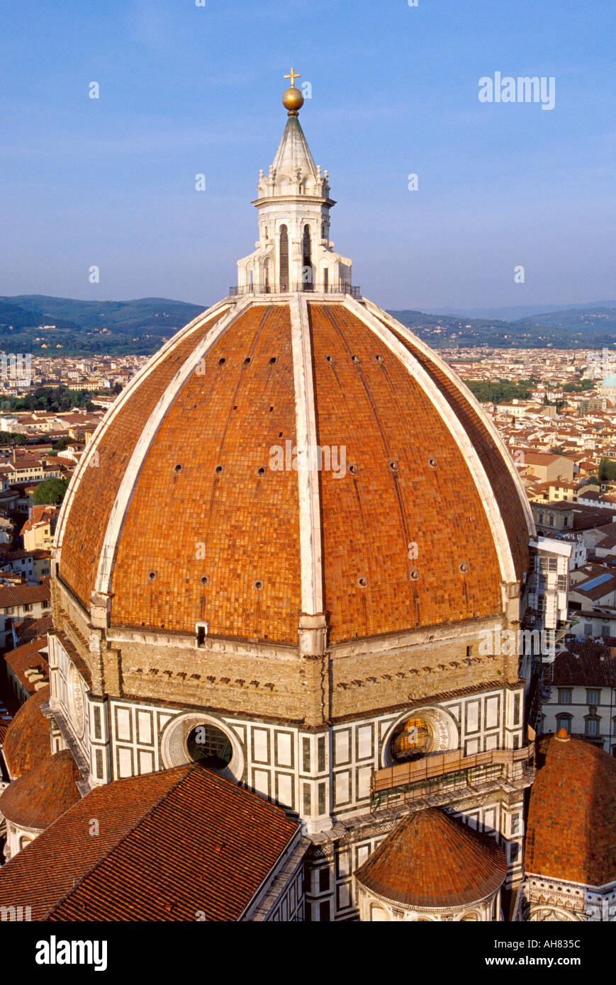 Firenze Toscana Italia cupola di Brunelleschi s sul Duomo Foto Stock