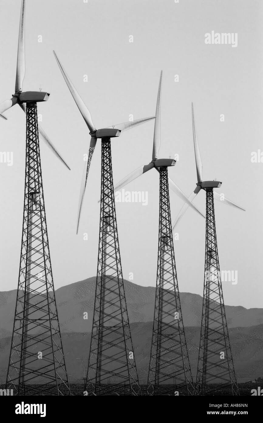 Turbine a vento Farm Palm Springs STATI UNITI D'AMERICA Foto Stock