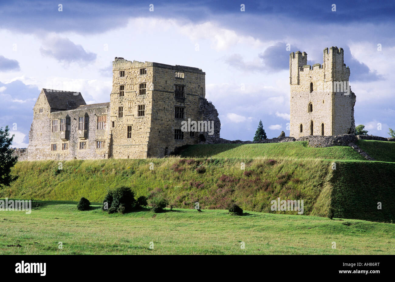 Castello di Helmsley Yorkshire Foto Stock