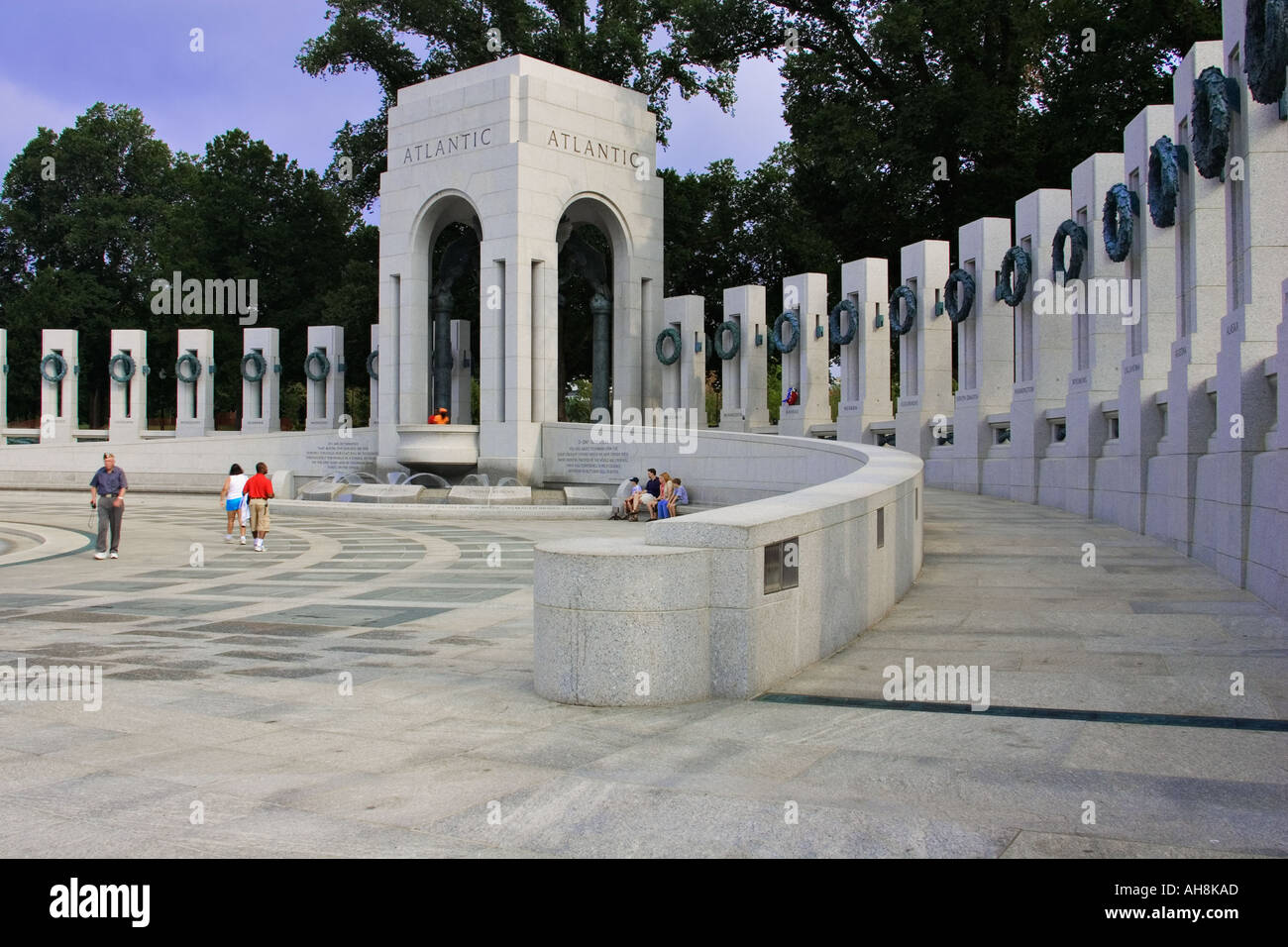 Il WW II Memorial in Washington D C Foto Stock