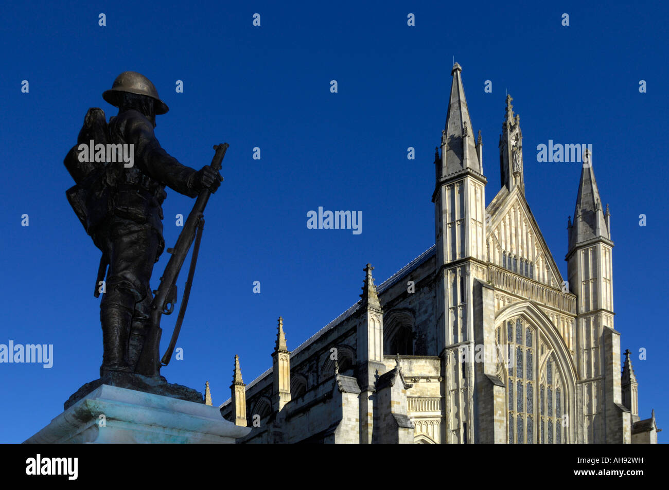Kings Royal Rifle Corps Memorial Winchester Cathedral Inghilterra Foto Stock
