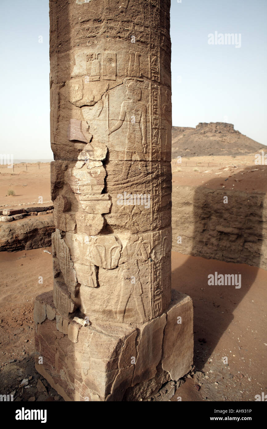 Il Tempio di Amun a Naqa, Sudan, Africa Foto Stock