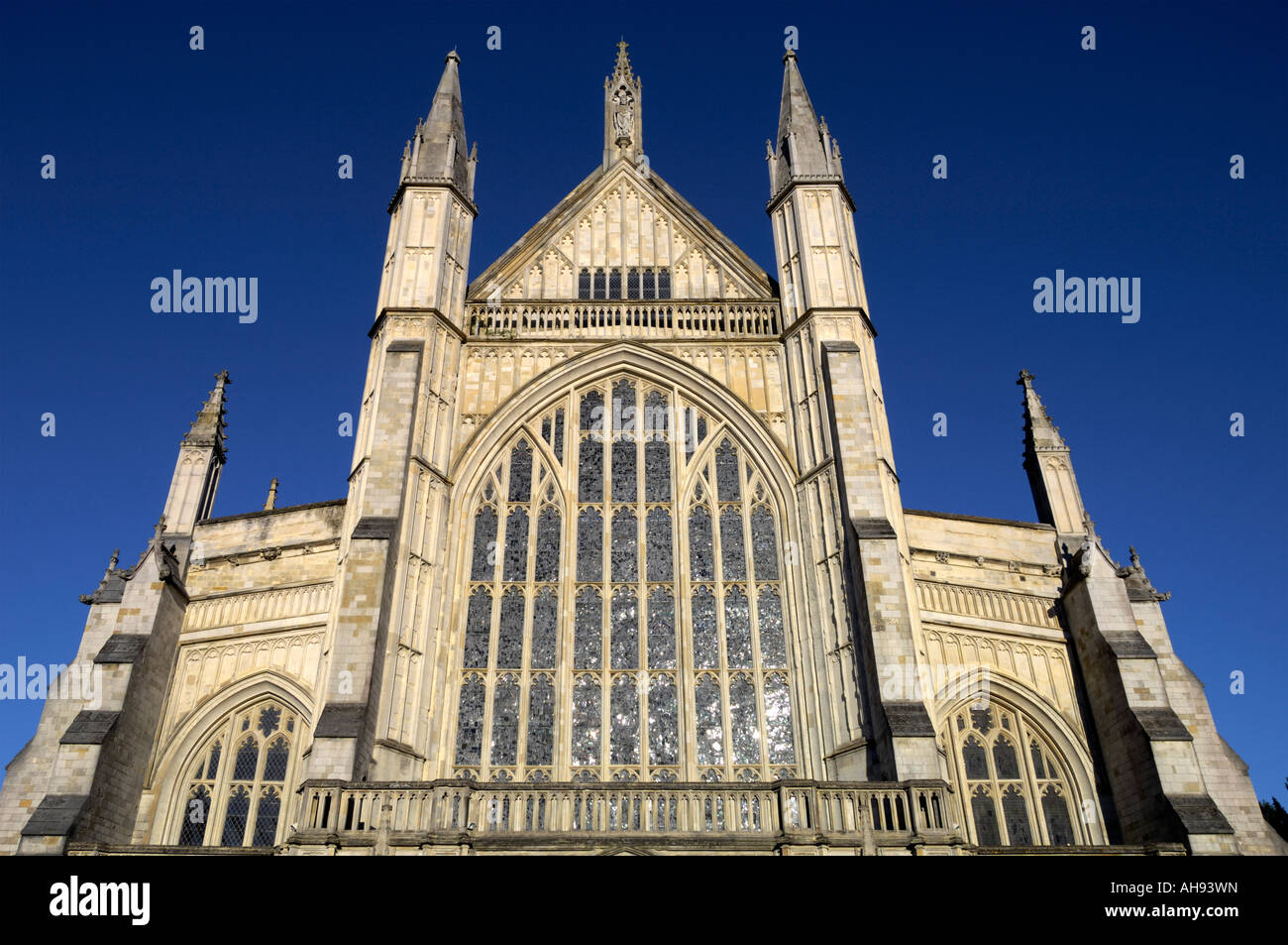 La cattedrale di Winchester in Inghilterra Foto Stock