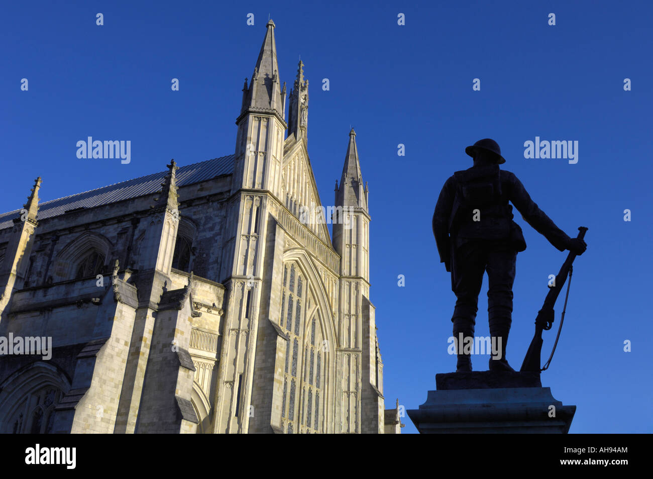Kings Royal Rifle Corps Memorial Winchester Cathedral Inghilterra Foto Stock