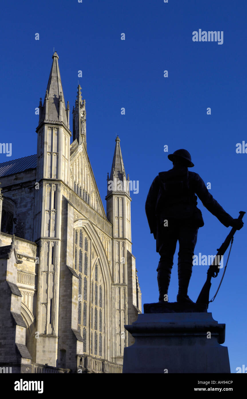 Kings Royal Rifle Corps Memorial Winchester Cathedral Inghilterra Foto Stock