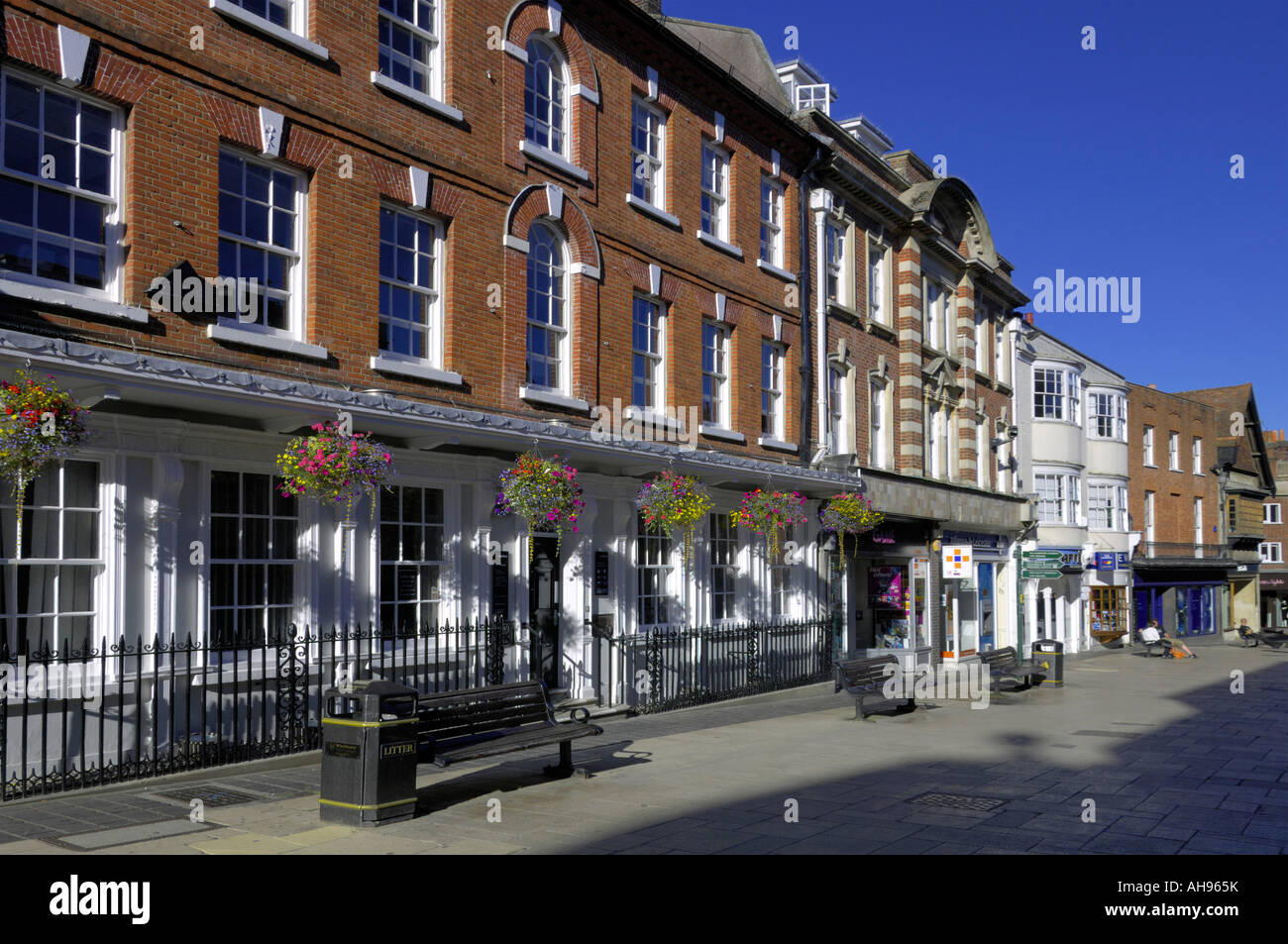 Winchester High street Inghilterra Foto Stock