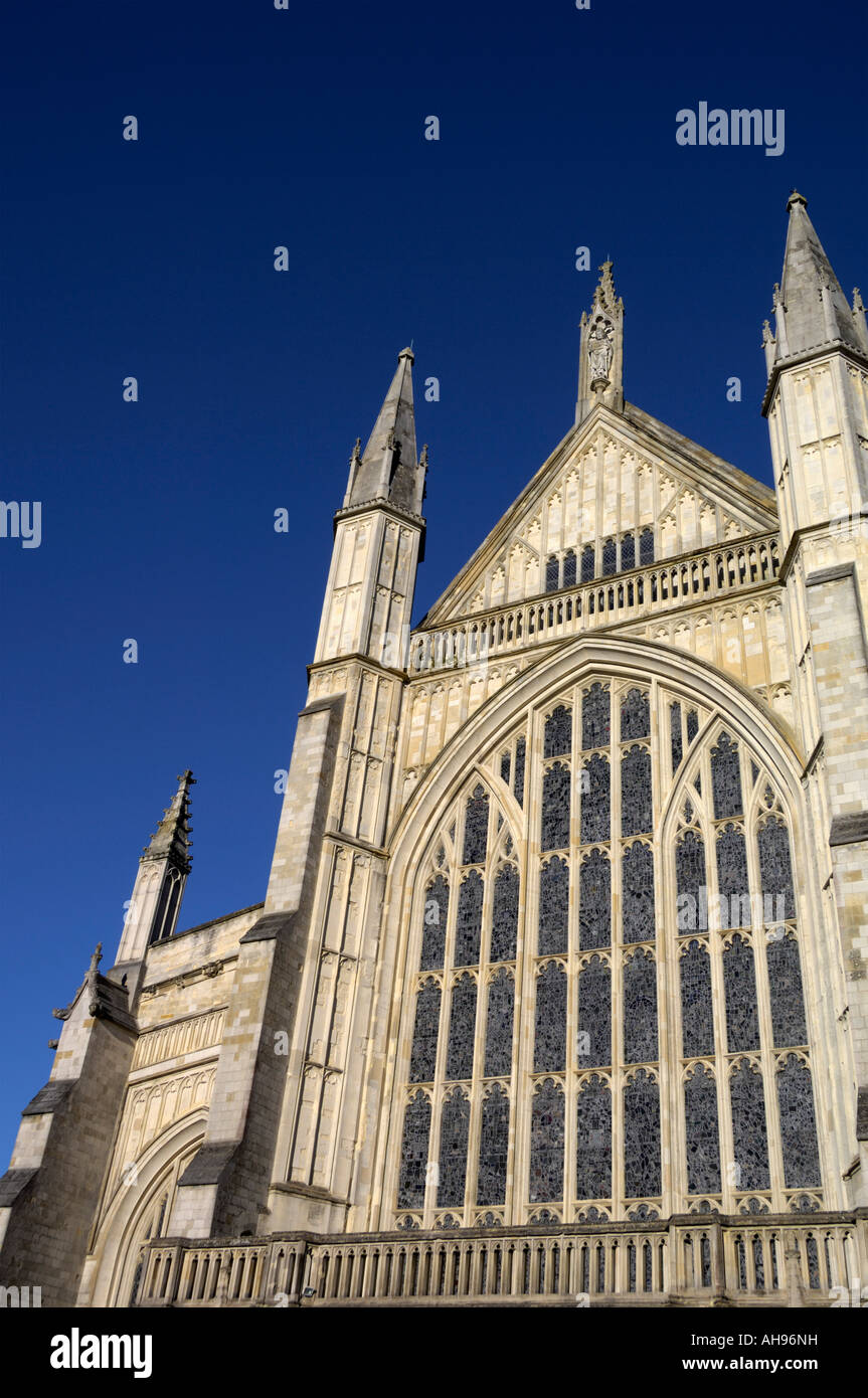 La cattedrale di Winchester in Inghilterra Foto Stock