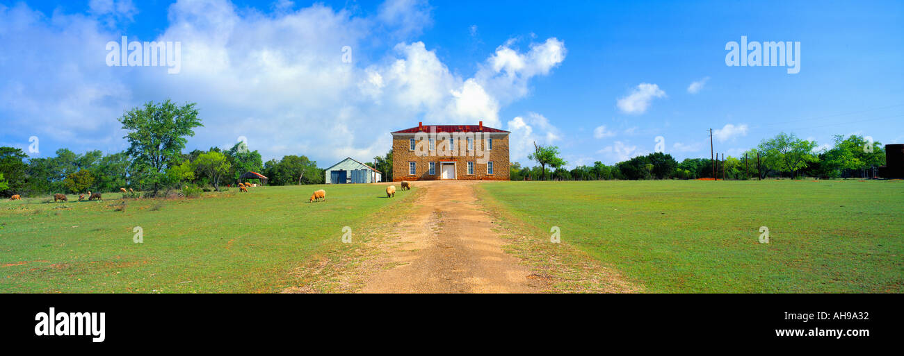 Willow Città scuola dal 1904 Fredericksburg Texas Foto Stock