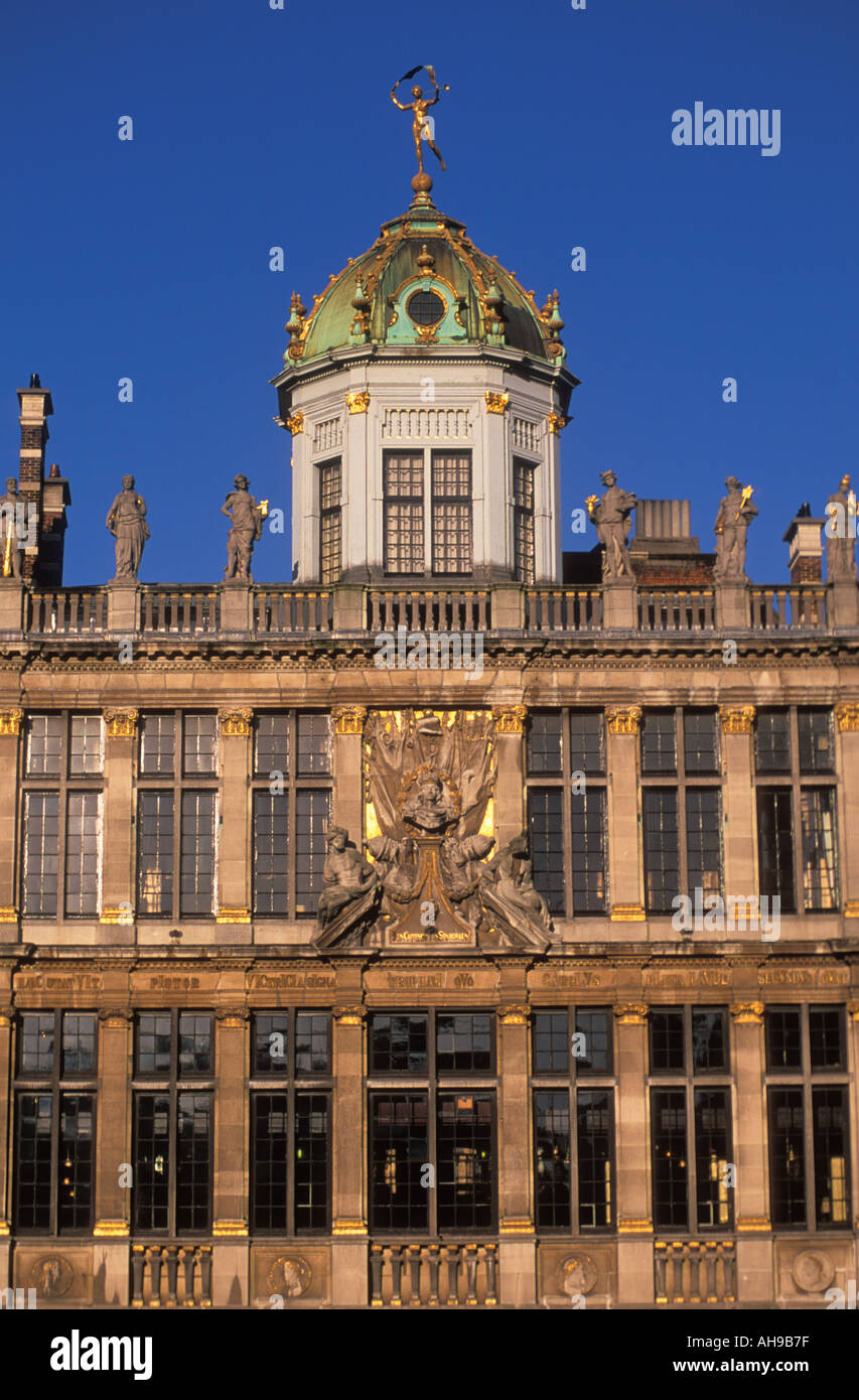 Guildhall edifici Grand Place Bruxelles Belgio UE Europa eye35.com Foto Stock