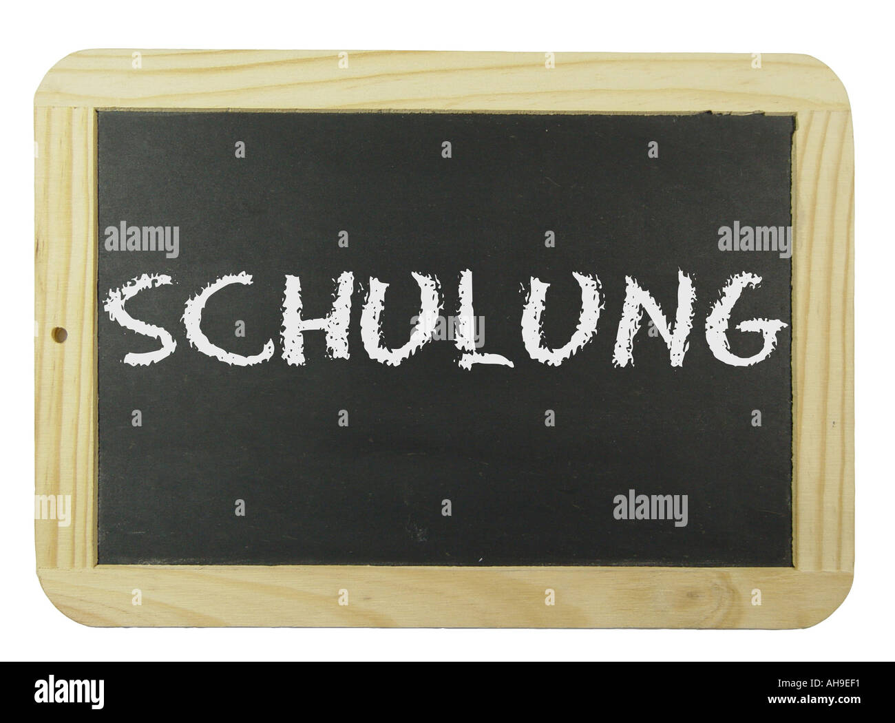 Chalk scheda con l'etichetta simbolo di addestramento per la scuola formazione e istruzione Foto Stock