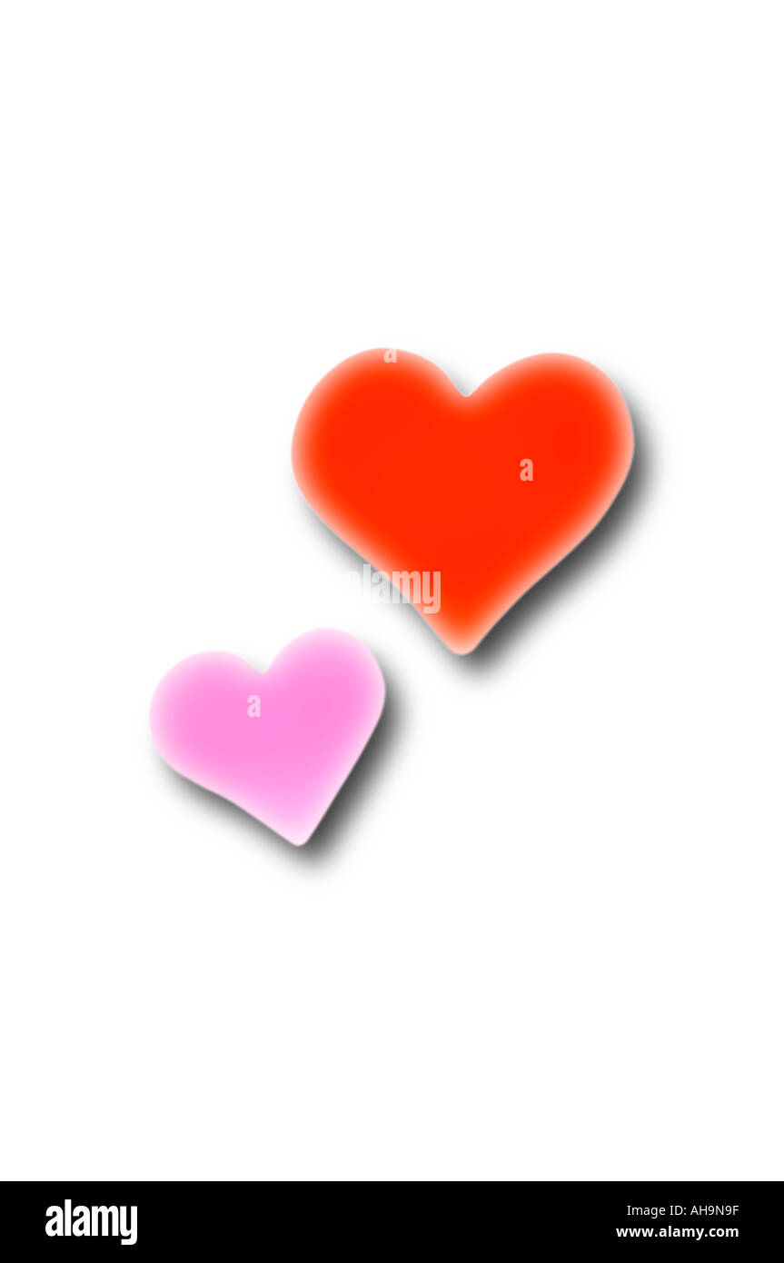 Amore cuore cuori valentine valentines day kiss baci fidanzato fidanzata data dating pounding rapporto moglie marito weddi Foto Stock