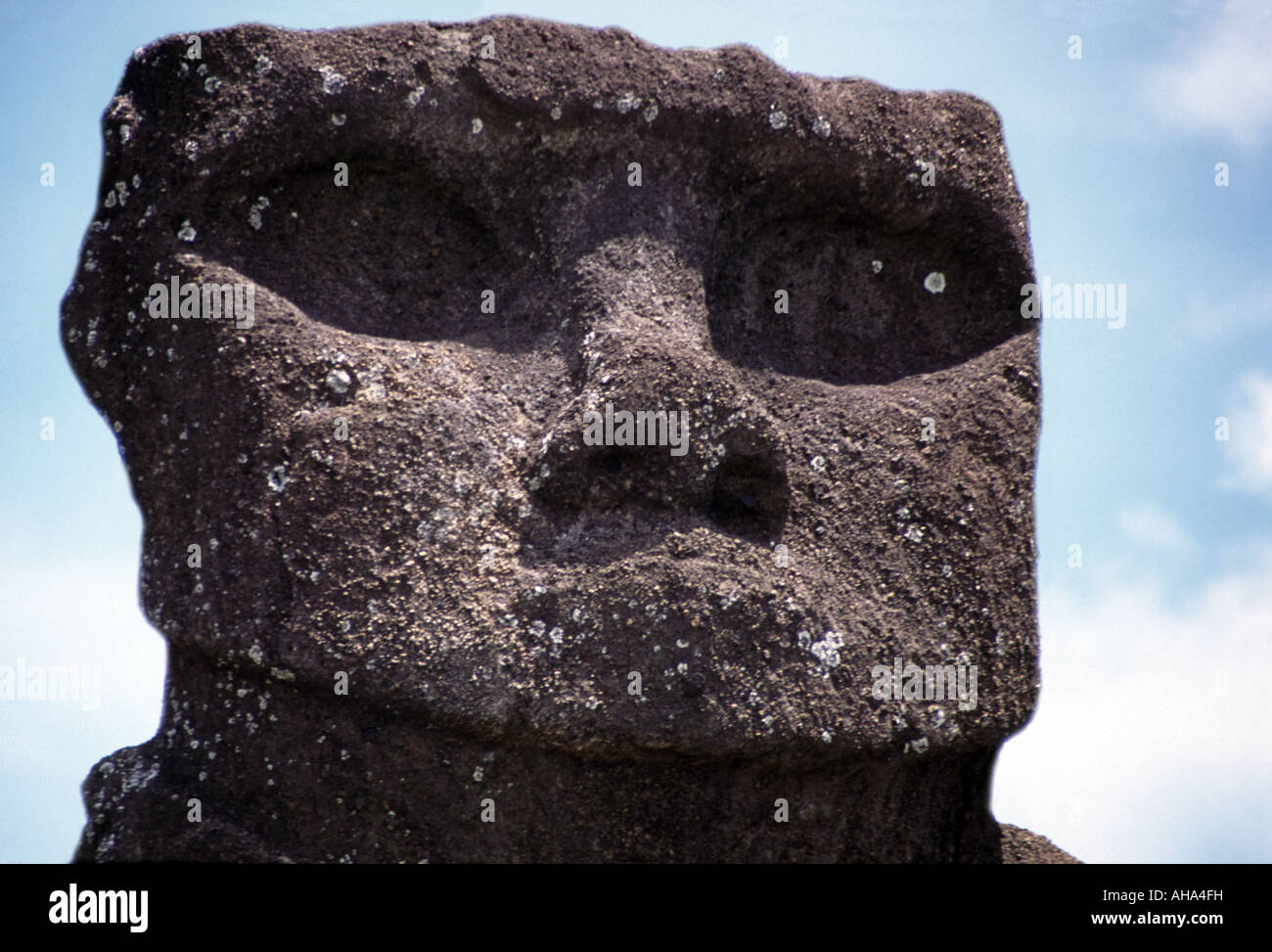 Isola di Pasqua moai testa Cile Foto Stock