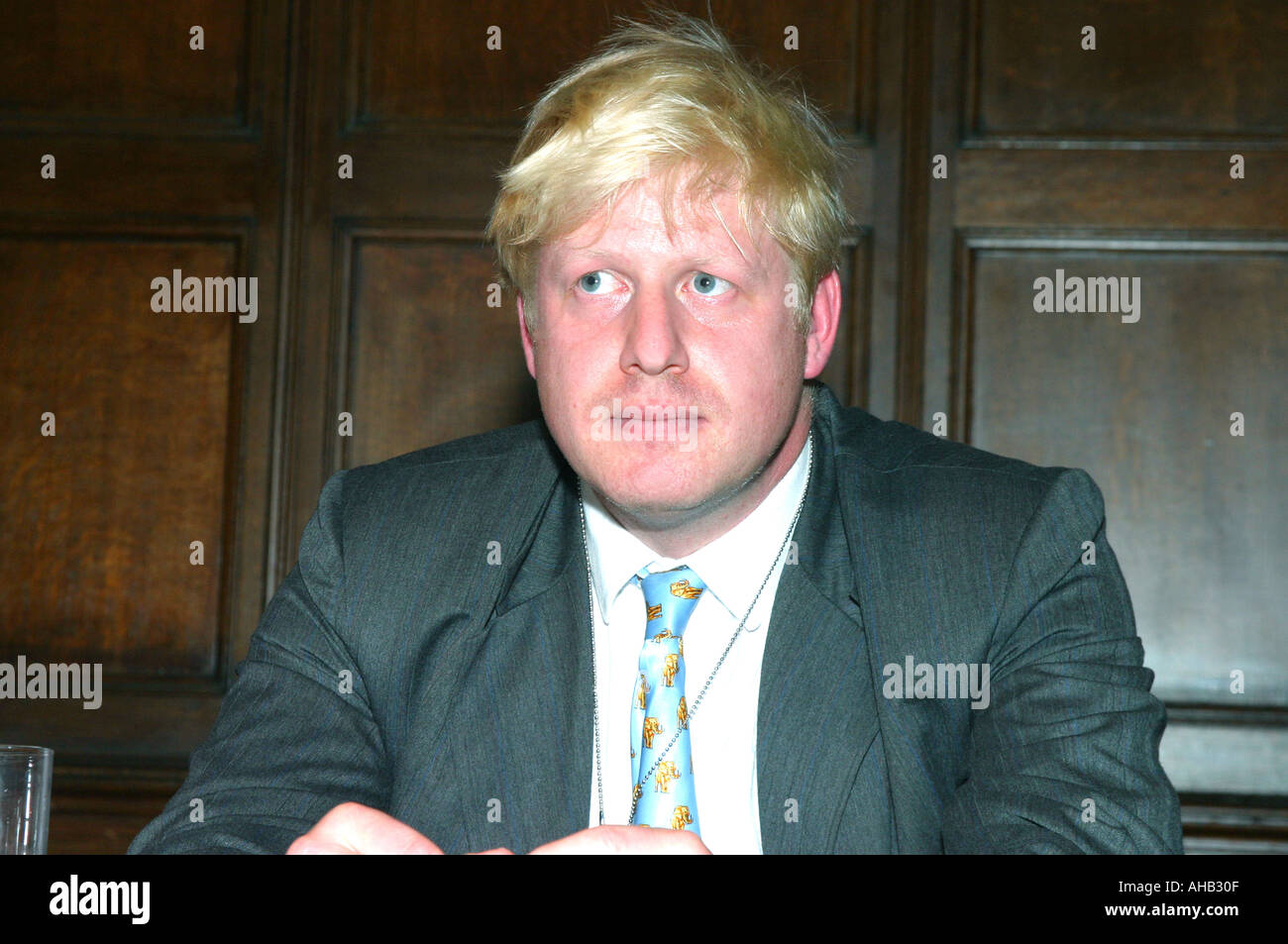 Boris johnson mp conservatore ritratto Foto Stock