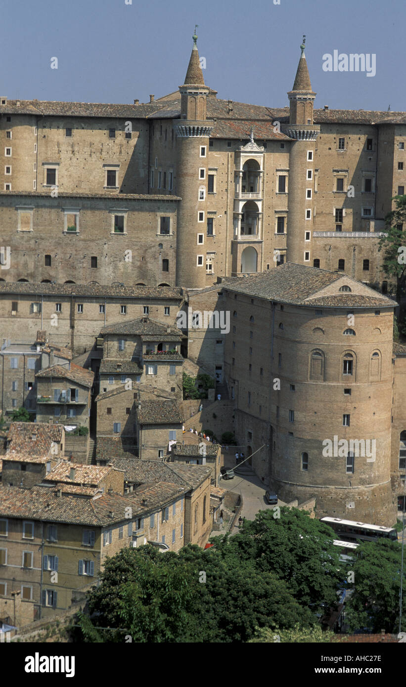 Palazzo Ducale di Urbino Marche Italia Foto Stock