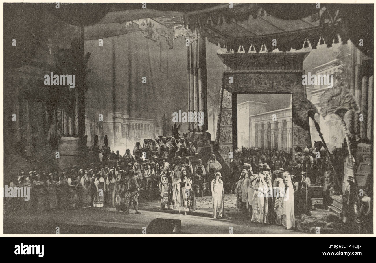 Musica opera Aida di Giuseppe Verdi Foto Stock