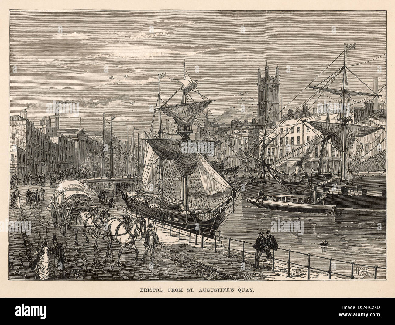 Bristol St Augustines Q Foto Stock