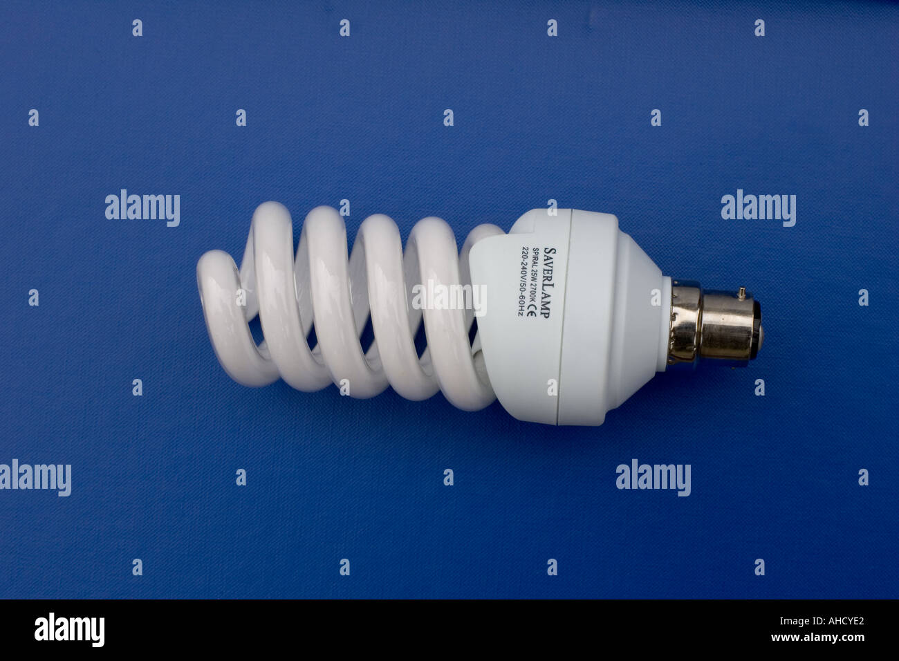 Efficienza energetica a spirale lampada eco REGNO UNITO Foto Stock