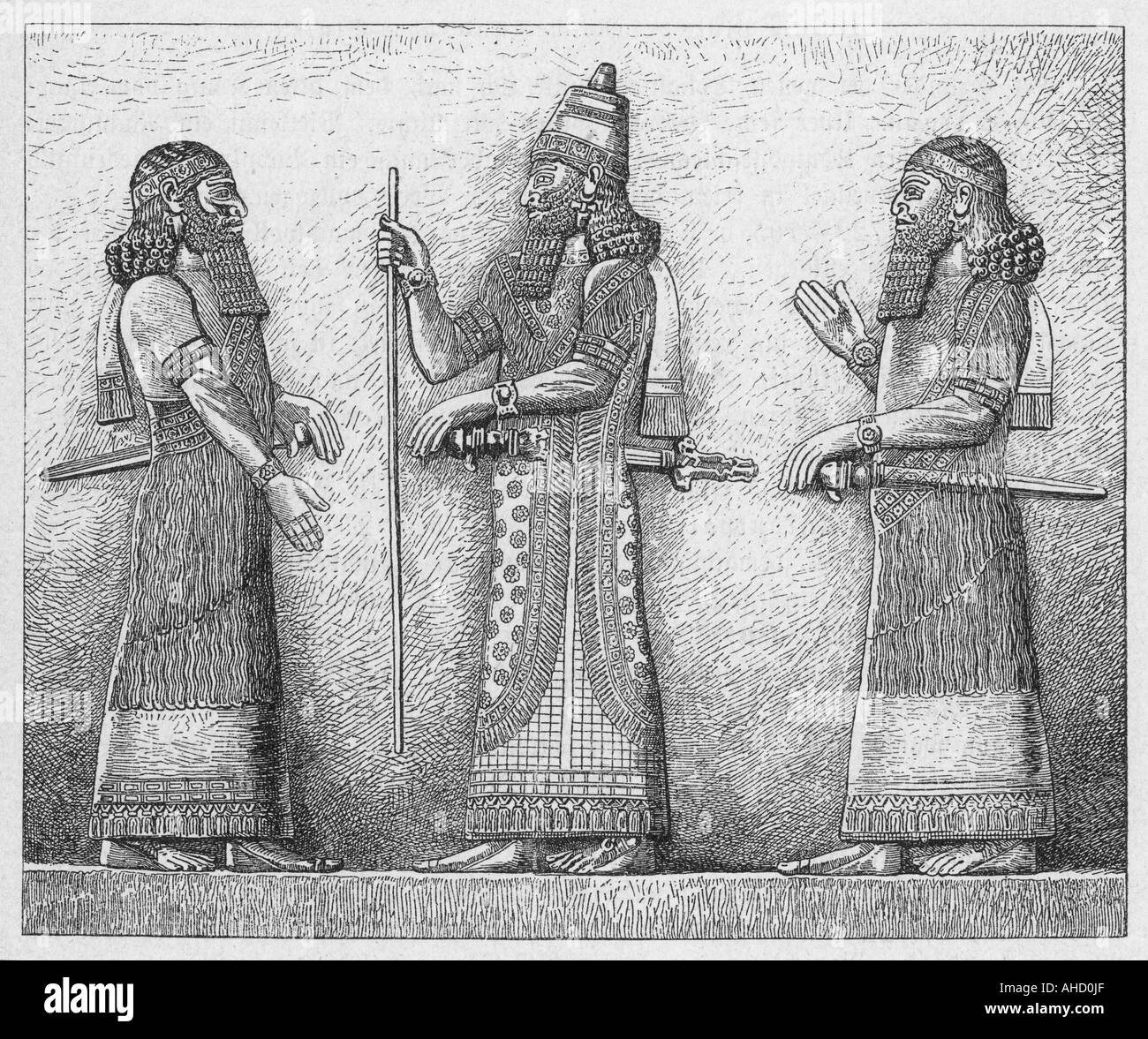 Sargon II di Assiria Foto Stock