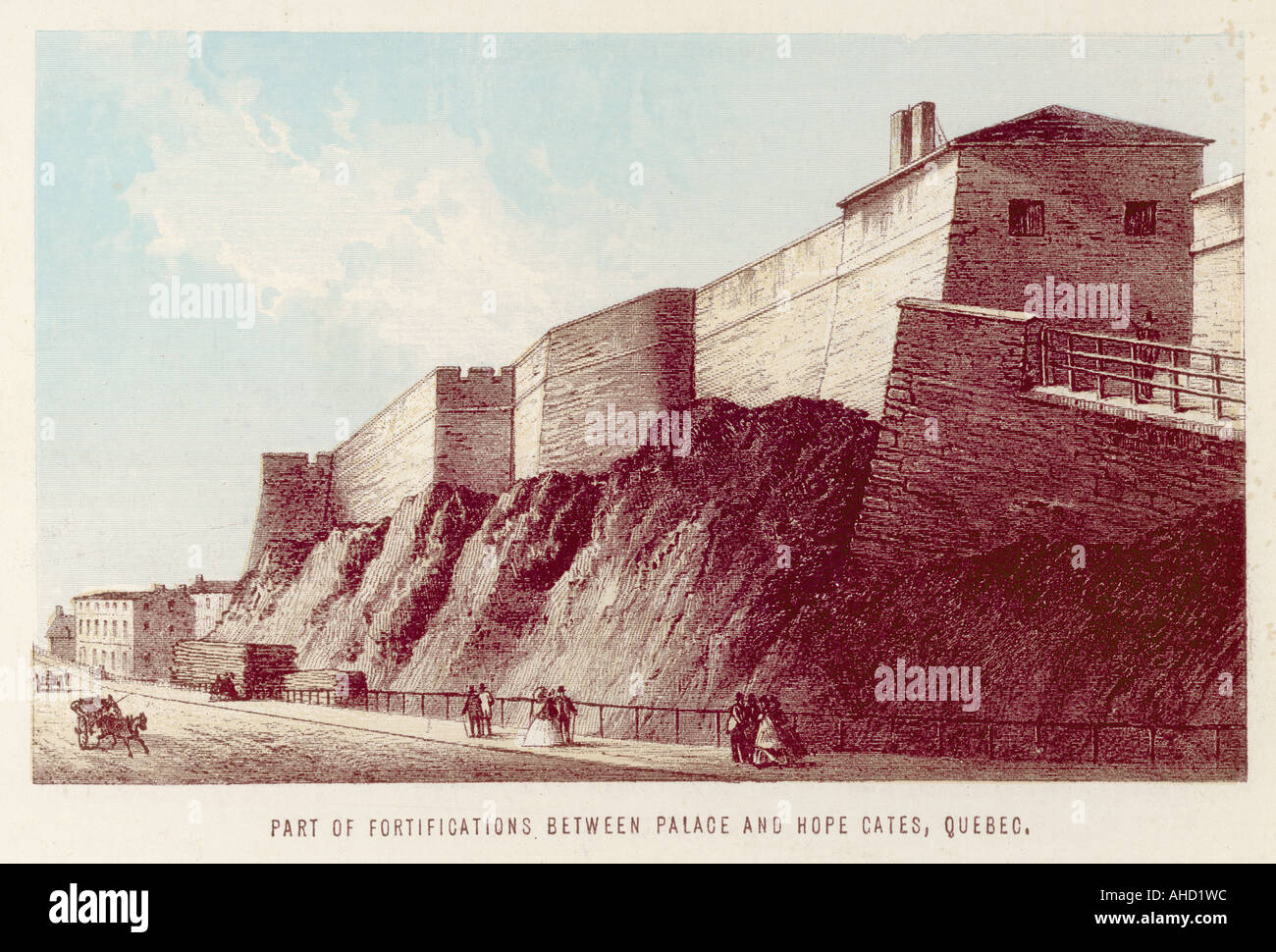 Fortificazioni del Quebec Foto Stock