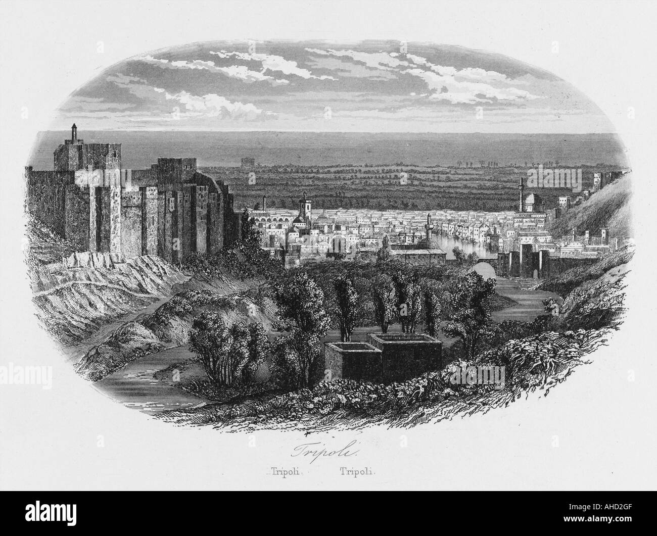 Il Libano Tripoli 1846 Foto Stock