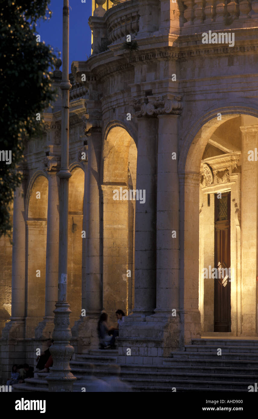 Palazzo Ducezio Noto Sicilia Italia Foto Stock