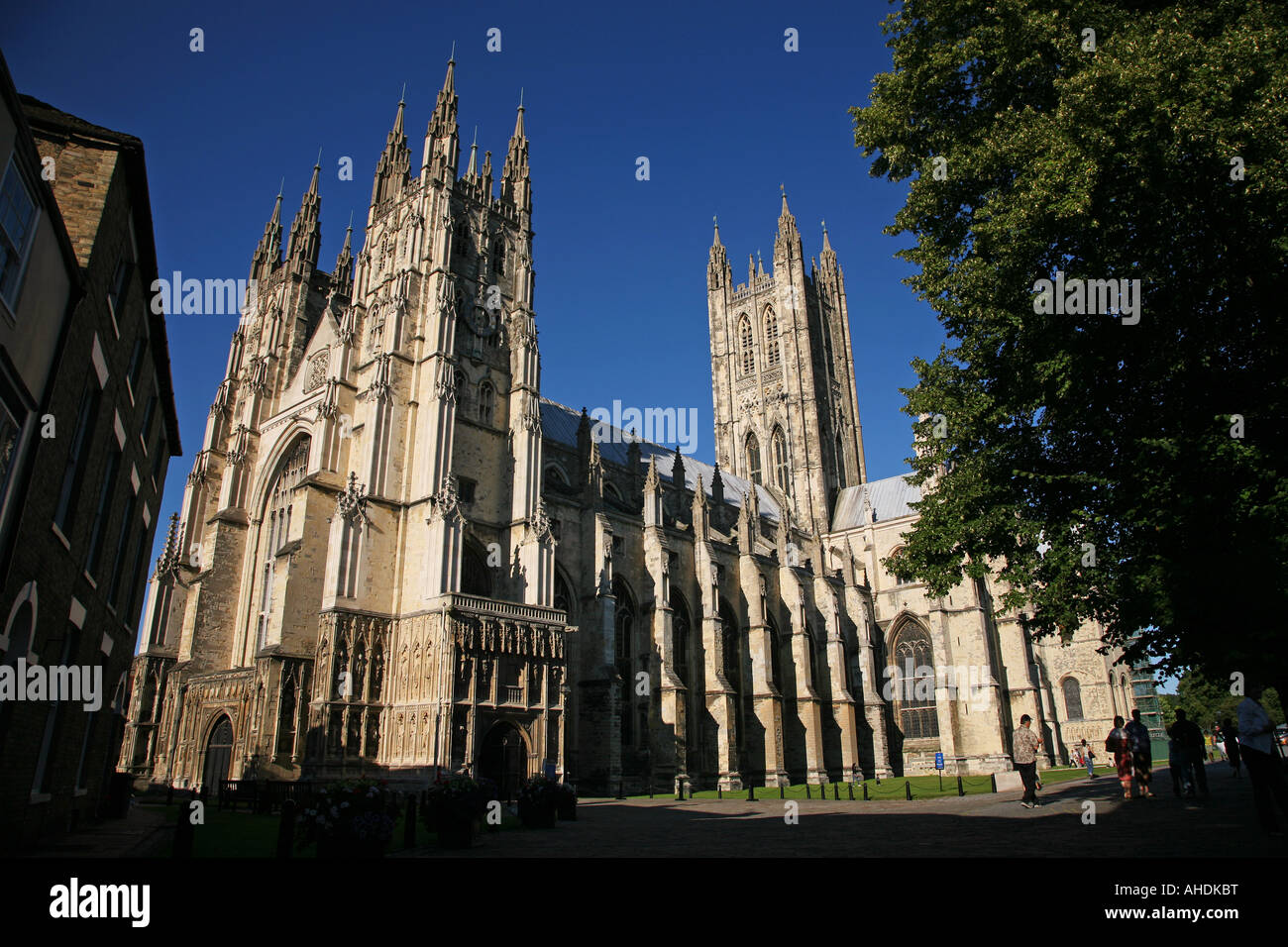 La cattedrale di Canterbury abbey Inghilterra gran bretagna tourist Foto Stock
